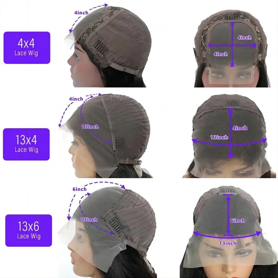 Ready To Wear Brazilian Bone Straight Glueless Wigs 13x4 13x6 HD Lace Front Human Hair Wig Pre Plucked Hair 5x5 Lace Closure Wig